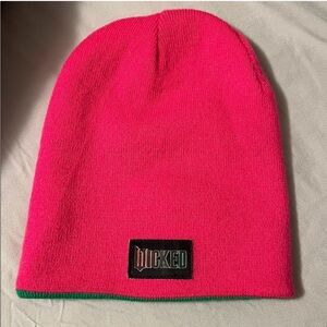 Wicked the movie pink/green reversible beanie
